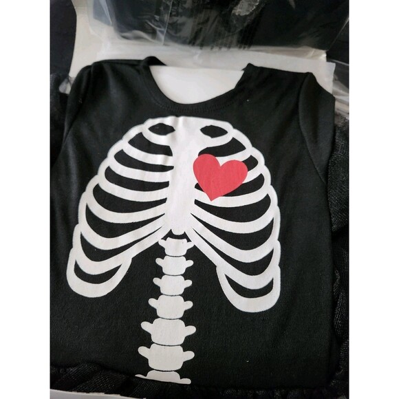 Baby Bones Skeleton Child Costume Girl Cute Suit Yourself Fancy Dress Halloween - Picture 2 of 5